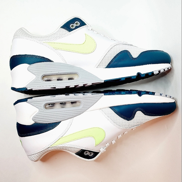 Nike Air Max 90/1 Spruce Lime White New Size 12 AJ7695-103 - Picture 5 of 12